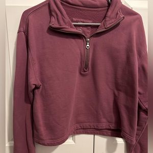 girlfriend collective 50/50 Half Zip Sweatshirt and Classic Jogger Set